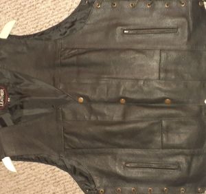 Leather Vest with leather fringes